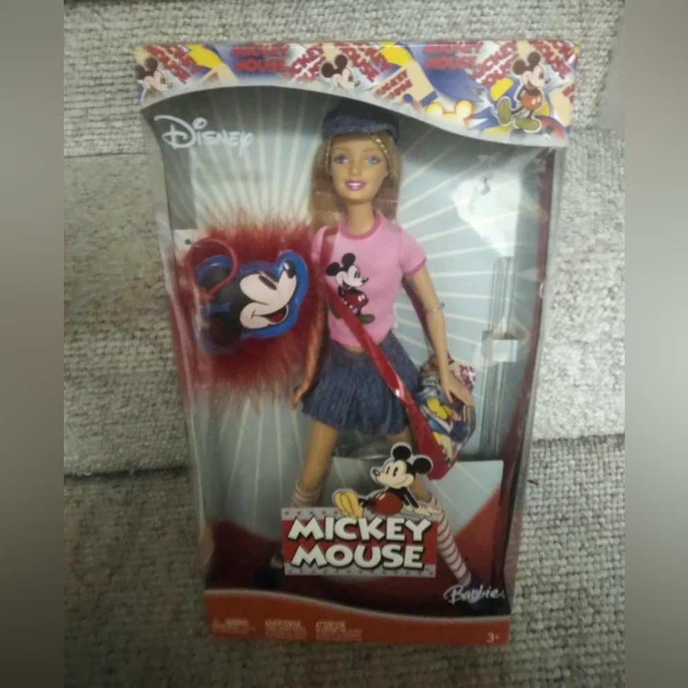 NEW Barbie Loves Mickey Mouse Doll Mattel 2004 Vintage unopened